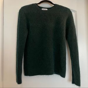 & Other Stories Dark Green Mohair Wool Blend Sweater
